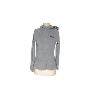 Columbia Gray Cotton Full Zip Sweater - Women's Size S